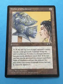 MTG Helm of Obedience Alliances Rare Reserved - LP condition - Image 1