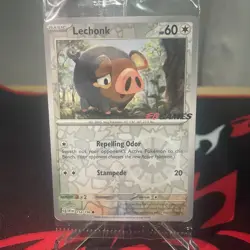 Lechonk Pokemon Scarlet & Violet Base Set 154/198 EBGames Stamped Reverse Holo - Image 1