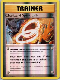 Pokemon TCG Charizard Spirit Link Reverse Holo Card 75/108 XY Evolutions - Image 1