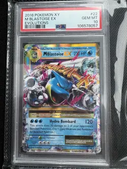 Psa 10 2016 POKEMON XYM BLASTOISE EXEVOLUTIONS - Image 1