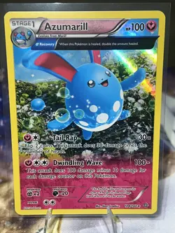 Azumarill (Alpha) 104/160 Pokemon XY Primal Clash 104/160 Holo Rare NM - Image 3