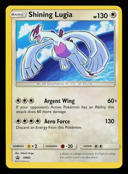 Shining Lugia SM82 Shiny Holo Black Star Promo Pokemon Card - Image 1