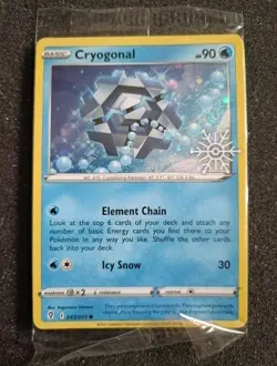 Cryogonal 043/203 - Holiday Calendar Snowflake Stamp Promo Sealed - Pokemon TCG - Image 1
