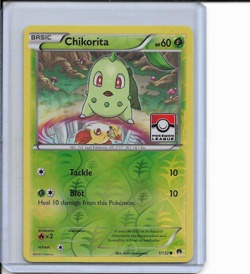 Pokemon Chikorita Reverse Holo League Promo Breakpoint 1/122 NM - Image 1