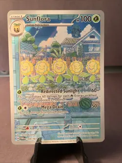 Pokemon TCG Sunflora 169/167 SV06: Twilight Masquerade Illustration Rare Holo NM - Image 1