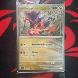 Koraidon Pokemon Temporal Forces EB Games Stamped 119/162 - Image 2
