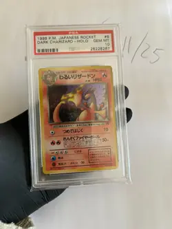 1998 Pokemon Dark Charizard Team Rocket Japanese Holo Rare #6 PSA 10 GEM MINT - Image 3