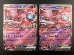 Pokemon Team Rocket's Mewtwo ex 081/182 Destined Rivals Double Rare NM - Image 1