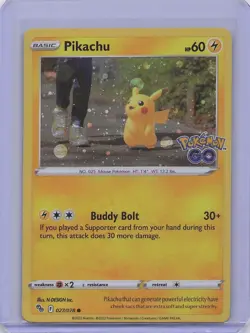 Pokemon GO #027/078 Pikachu (27) Cosmo Holo - Image 1