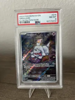 Pokemon TCG Greavard 214/198 Scarlet & Violet Base Set PSA 8 - Image 1