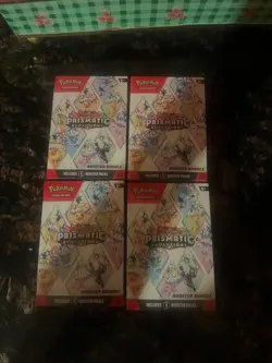 Pokemon TCG Prismatic Evolutions Booster Bundle - Lot of 4 - Factory Sealed - Image 2