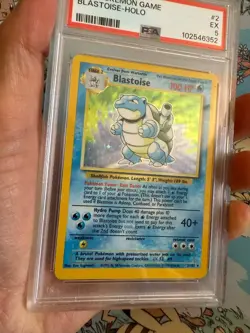 Blastoise Pokemon Base Set Holo 1999 Wizards of The Coast (WOTC) 2/102 PSA 5 - Image 2