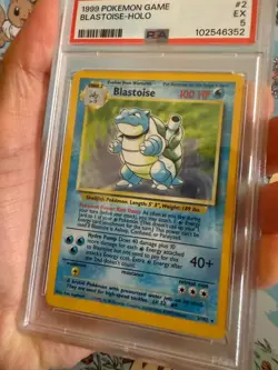 Blastoise Pokemon Base Set Holo 1999 Wizards of The Coast (WOTC) 2/102 PSA 5 - Image 3