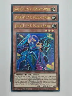 Yu Gi Oh - 3x BLMM-EN072 Joruri-P.U.N.K. Madame Spider - Ultra Rare - Image 1