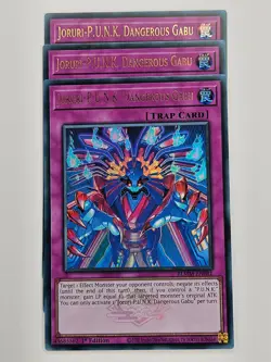 Yu Gi Oh - 3x BLMM-EN081 Joruri-P.U.N.K. Dangerous Gabu - Ultra Rare - Image 1