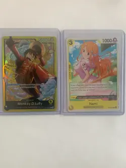 Monkey.D.Luffy ST29-001 and Nami ST29-008 Base Starter Deck 29: Egghead - Image 1