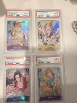 PSA 10 One Piece Illustration Box Promos Vol 1 & 2 Nami Boa Maria Yamato - Image 1