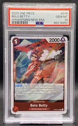 🔥💎🔥 2023 One Piece Belo Betty Awakening/New Era #015 PSA GEM MT 10 🔥💎🔥 - Image 1