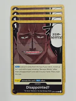 One Piece - 4x OP14-099 DisappointedU - Uncommon - Image 1