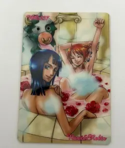 Nami Nico Robin - No. 237 One Piece Pirates Gummy Card Plastic Vintage Sexy Bath - Image 1
