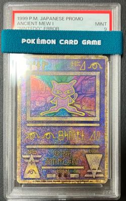 PSA 9 Pokemon Card Ancient Mew I "Nintedo" Error Holo Movie Promo Japanese 1999 - Image 1
