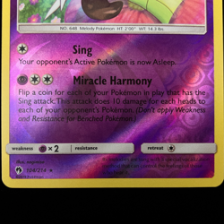 Pokemon TCG Meloetta 104/214 Reverse Holo Lost Thunder Near Mint NM Card - Image 3