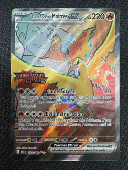 Team Rocket's Moltres ex - (Destined Rivals Stamp) 208/182 Miscellaneous Cards & - Image 1
