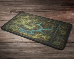 MTG Zoned Forest Large Playmat TCG Game Mat Mouse Pad PC Gaming Deskpad 31x15” - Image 2