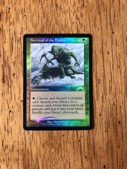 Mtg - Survival of the Fittest - FOIL - Exodus - Legacy -Commander - WATCH VIDEO! - Image 4