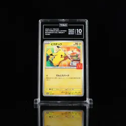 2025 Pokemon Mega Japanese McDonald's Collection Promo Pikachu TAG 10 (967) - Image 1