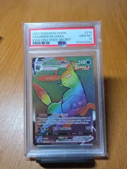 Pokemon Umbreon VMAX Evolving Skies Rainbow Secret Rare 214/203 PSA 10 Gem Mint - Image 2
