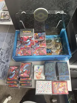 Pokemon Phantasmal Flames Charizard UPC Play Mat, Sleeves, Deck Box, & Coin - Image 1