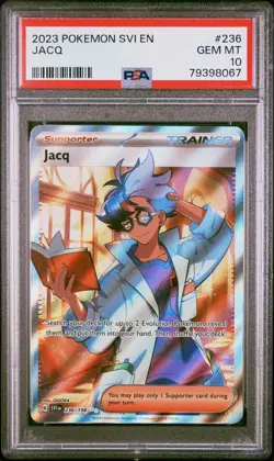 2023 Pokemon SVI en Jacq #236/198 PSA 10 Gem Mint - Image 1