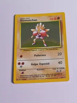 Pokemon TCG Hitmonchan Base Set 7/102 Holo Mp/hp - Image 1