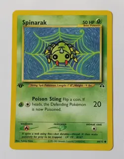 Pokemon - Spinarak - Neo Discovery 64/75 1st Edition - Common - LP - Image 1