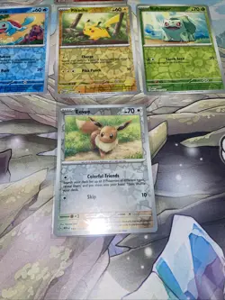 Pokemon 151 Starter Set Charmander Squirtle Bulbasaur Pikachu Reverse Holo Lot - Image 4
