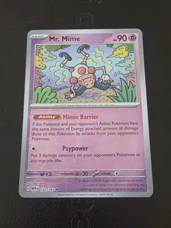 Scarlet & Violet 151 Mr. Mime 122/165 Reverse Holo Pokemon TCG NM - Image 1