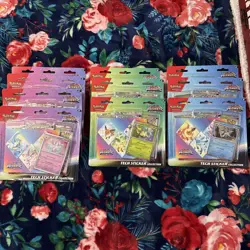 *NEW* Pokemon TCG Prismatic Evolutions Tech Sticker Collection Box Case of 9 - Image 1