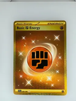 2023 Pokemon Scarlet & Violet Basic Fighting Energy 258/198 NM - Image 1