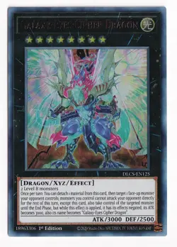 Galaxy-Eyes Cipher Dragon DLCS-EN125 - Ultra Rare - Gold - LP - 1st Edition - Image 1