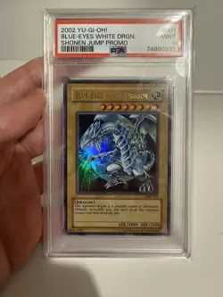 Blue-Eyes White Dragon JMP-001 PSA 9 Mint Shonen Jump Promo Yugioh! - Image 1