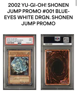 Blue-Eyes White Dragon JMP-001 PSA 9 Mint Shonen Jump Promo Yugioh! - Image 2
