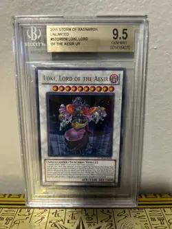Loki, Lord of the Aesir STOR-EN039 Ultra Rare Unlimited Edition Beckett 9.5 - Image 1