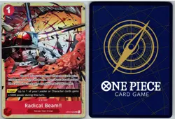 Radical Beam Premium Card Collection Best Selection Vol. 1 OP01-029 One Piece NM - Image 3