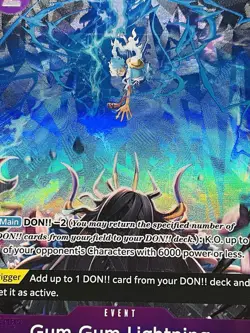 CARD ONE PIECE TCG - Monkey D Luffy Gear 5 Lightning Alt art NEAR MINT English - Image 3