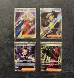 Pokemon TCG Full Art Trainer Character Cards 4 Card Lot All NM - Image 1