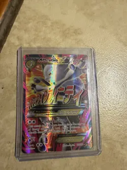 Pokemon TCG XY Breakthrough 160/162 Mega Mewtwo EX Full Art Holo Rare Card *NM* - Image 2