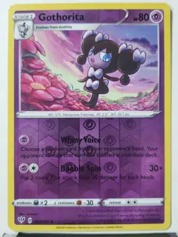 REVERSE HOLO Gothorita 074/189 NM - Darkness Ablaze Pokemon Card $2 Shipping - Image 1