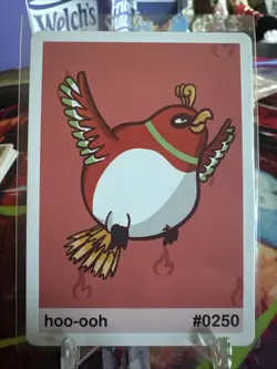 Hoo-ooh (Ho-oh) card #0250- Gen 2 Pookiemoot Fan Art - Pokemon - Image 1