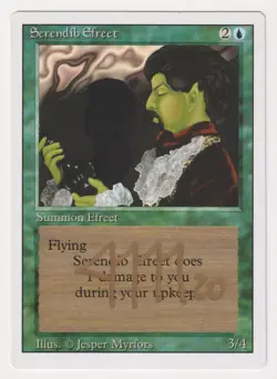 Gold Signed Serendib Efreet LP Revised Artist Jesper Myrfors MTG Magic Misprint! - Image 1